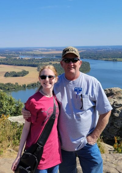 Joe, N1LUG and daughter Mariah - K5HTR